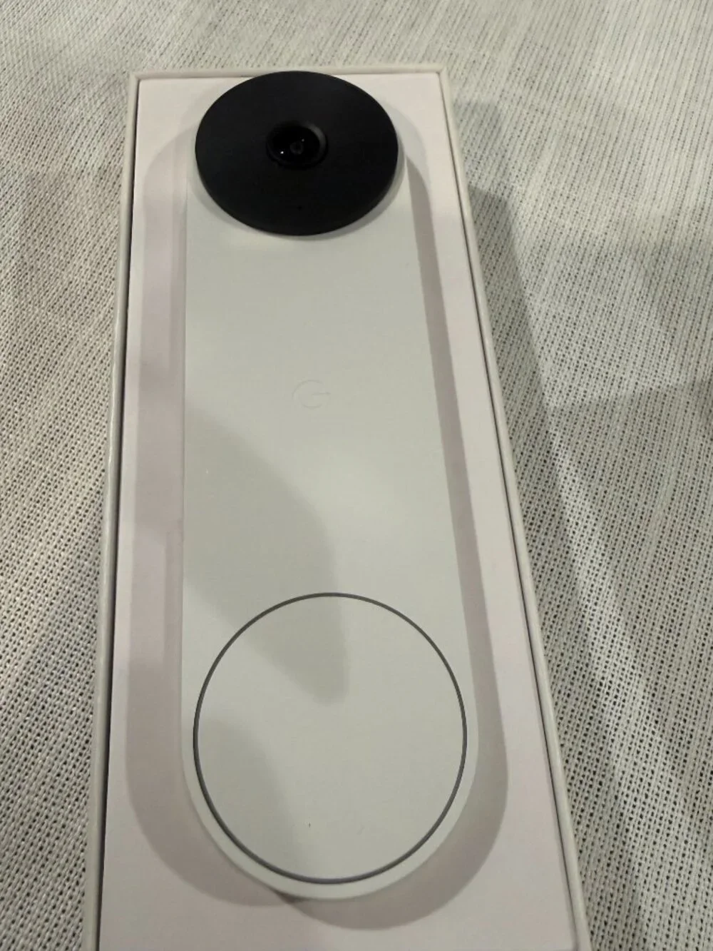 Google Nest Doorbell (Battery) - Snow | 6x digital zoom video doorbell, HD, 24/7